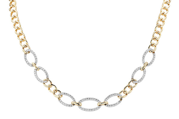 C319-92952: NECKLACE 1.12 TW (17")(INCLUDES BAR LINKS)