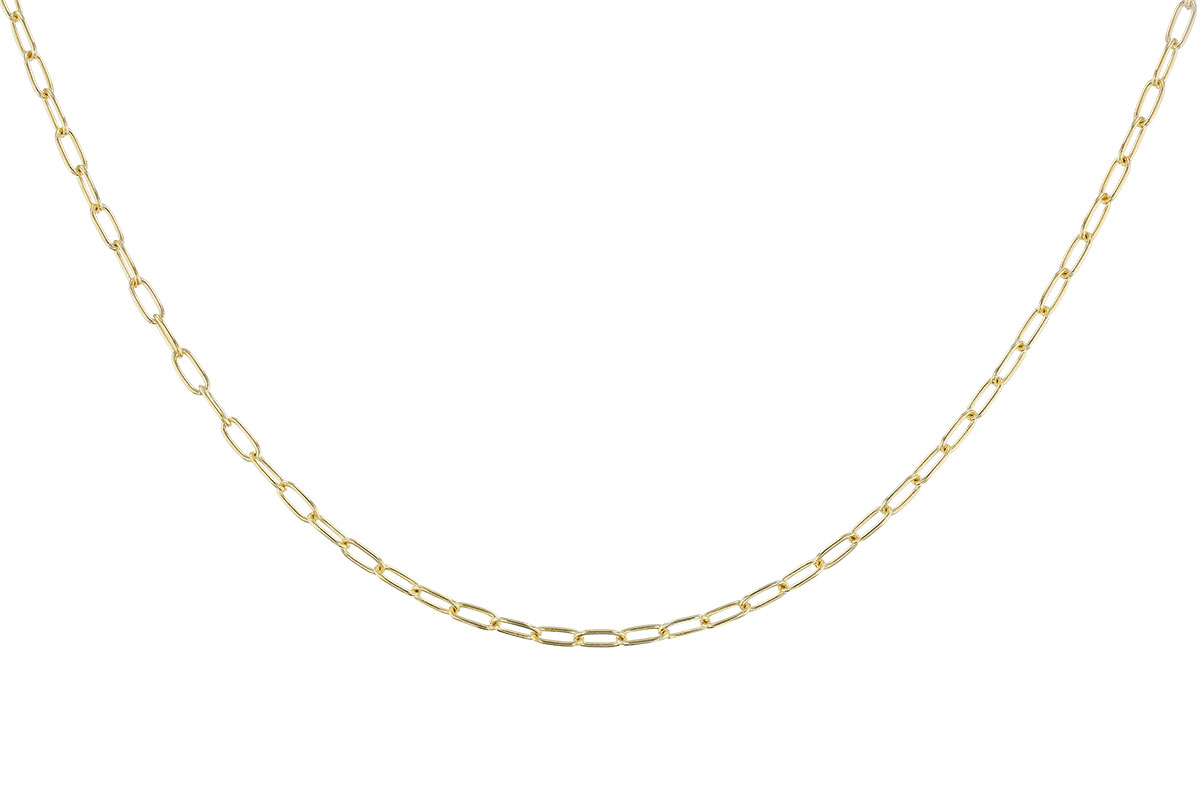 F319-96597: PAPERCLIP SM (20IN, 2.40MM, 14KT, LOBSTER CLASP)