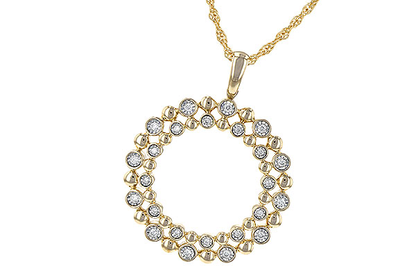 G236-32015: NECKLACE .12 TW