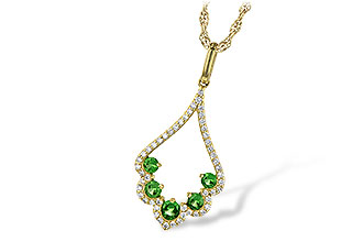 H236-27488: NECK .34 GREEN GARNET .53 TGW