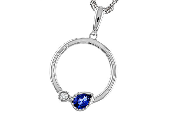 L320-83897: NECKLACE .26 SAPPHIRE .28 TGW